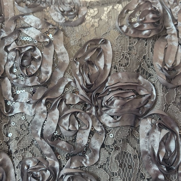 Alex Evenings Women's midi A-Line Rosette Dress - Picture 6 of 9